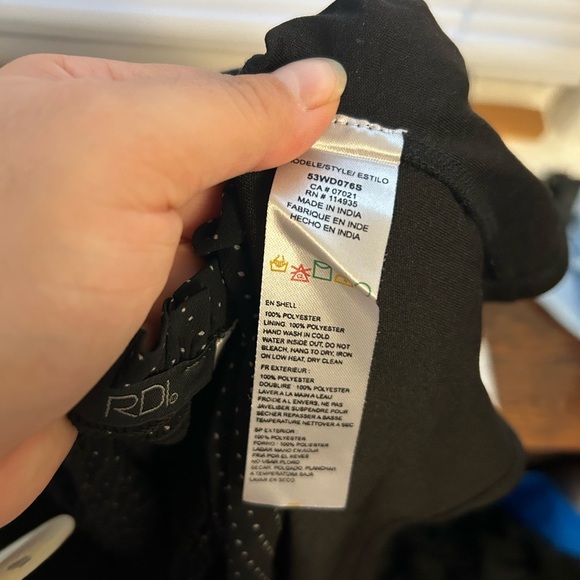 RDI POLKA DOT STRAPLESS SMOCKED DRESS - Picture 3 of 3